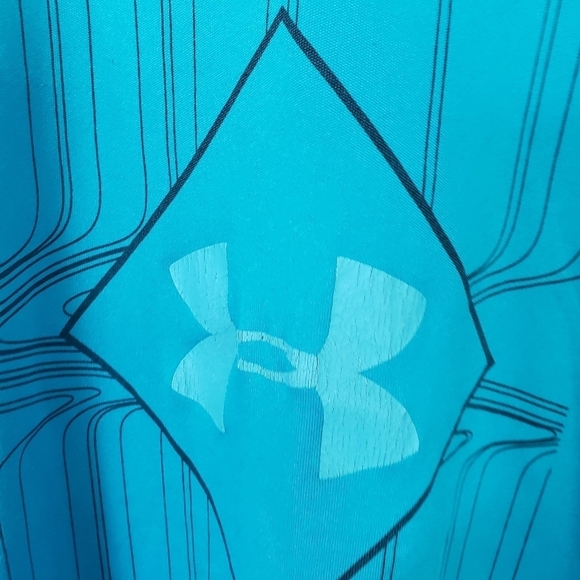 Under Armour Youth XL YXL Blue Short Sleeve Athletic Tee Shirt - Picture 6 of 6